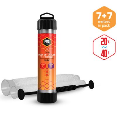 Delphin - Plasa PVA n'tastic set 2 in 1 / 7m+7m / 25mm+35mm / dizolvare lenta