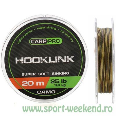 Carp Pro - Fir Hooklink Camo - 20m - 25lb