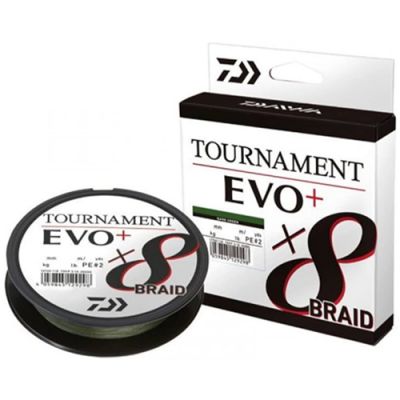 Daiwa - Fir textil Tournament 8xBraid Evo+ Dark Green 0,18mm - 135m - 15,8kg