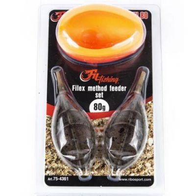 Filfishing - Set Filex Feeder 2+1 / 2x90g + Matrita din Silicon