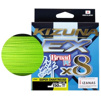 Owner - Fir Kizuna EX X8 Broad PE Super Chartreuse 0,10mm - 150m - 4,5kg