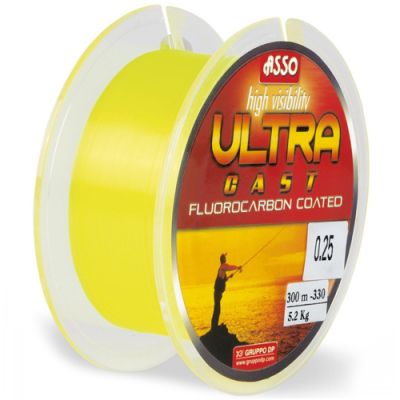 Asso - Fir Ultra Cast Galben Fluo 0,26mm / 300m / 8,4kg
