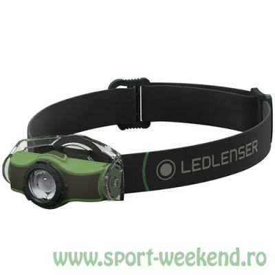 Led Lenser - Lanterna Frontala MH4 Green 200LM