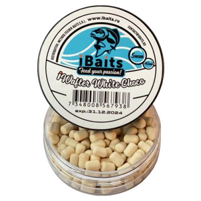 iBaits - Dumbell Critic Echilibrat iBaits iWafter 5mm - White Choco (Alb)