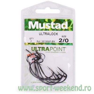 Mustad - Carlige Offset Ultralock nr. 3/0