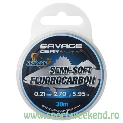 Savage Gear - Fir Semi-Soft Fluorocarbon 0,29mm - 4,79kg - 30m